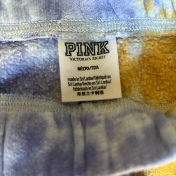 PINK Victoria's Secret Tie-Dye and Yellow Tops and Shorts Bundle - Picture 5 of 8